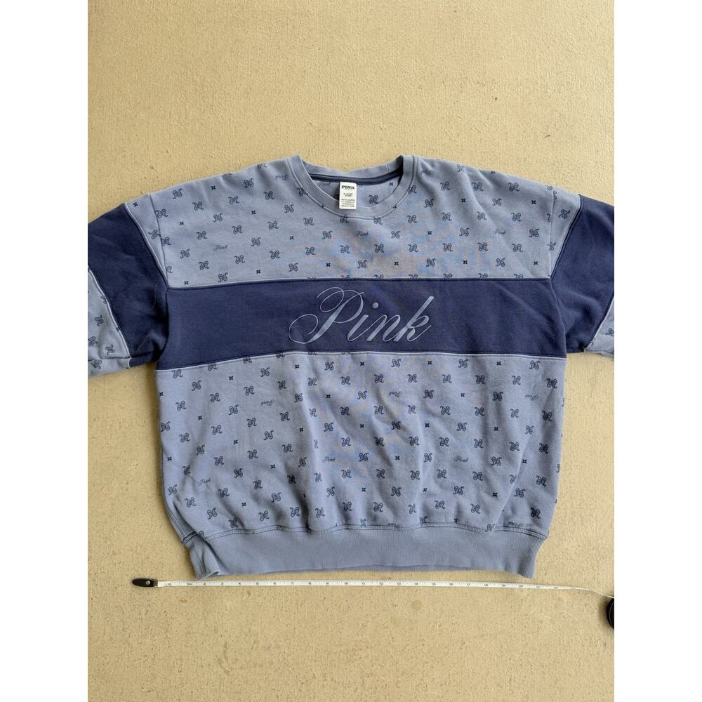 Victorias Secret PINK Sweatshirt (Blue, Size XL)